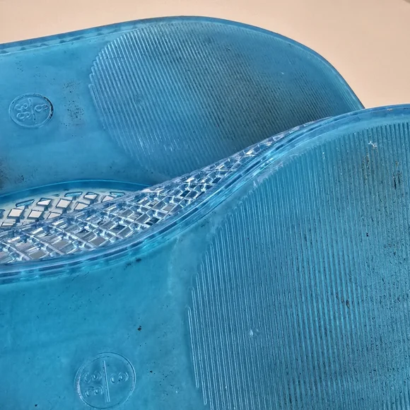 Jeffrey Campbell Suni Jelly Flats Blue Size 8 - Picture 10 of 11